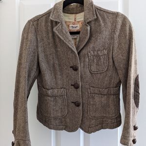 Abercrombie Shrunken Tweed Blazer, size Small